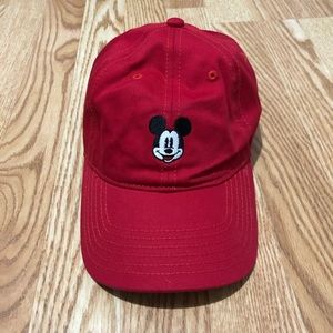 Red Mickey Mouse dad hat